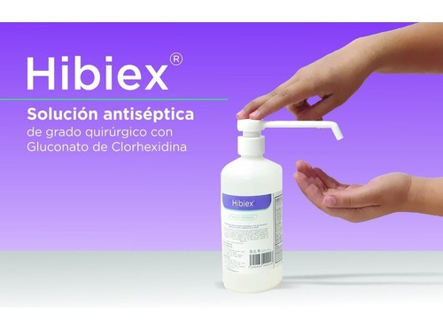 Solución Antiséptica Hibiex Gluconato De Clorhexidina 2botes