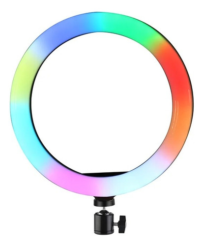 Aro De Luz Multicolor Con Trípode Y Soporte Para Celular