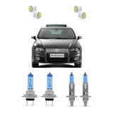 Kit Lampadas Super Brancas Farol Baixo Alto + T10 Fiat Stilo