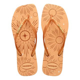 Chinelo Havaianas Slim Square Mettalic Party Original 