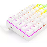 Teclado Mecanico Redragon Dragonborn K630 White Rgb 60 Red