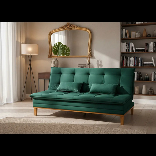 Sofá Cama Mob Premium Reclinável Suede 3 Lugares De 10 Cores
