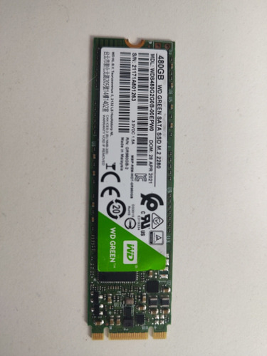 Ssd Sata Western Digital 480gb - Wd Green