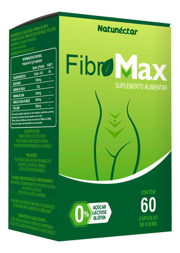 Fibromax Suplemento Alimentar Fibra Natural Mix 60 Cápsulas