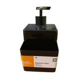 Dispenser Porta Detergente E Esponja 570ml Concept - Preto