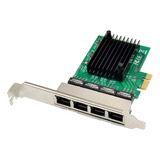 Tarjeta De Red Pcie Pci-e X1 De Par Gigabit Ethernet De 4 .