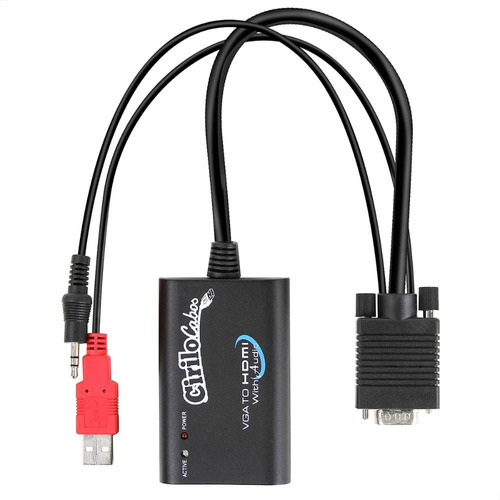 Conversores Vga Para Hdmi Com Áudio Usb - Kit Com 10