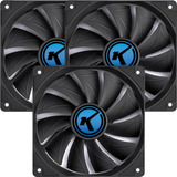 Kit 3 Cooler Fan 12cm 120mm Gabinete Gamer Pc Ventoinha