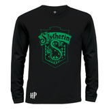 Camiseta Camibuzo Harry Potter Escudo Casa Slytherin