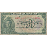 Colombia 50 Pesos Oro 7 Agosto 1947