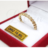 Anillo Mujer Oro 18k Piedras Cubic