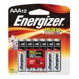 Pilas Energizer Max Aaa (12 Unidades) - Alcalinas Triple A