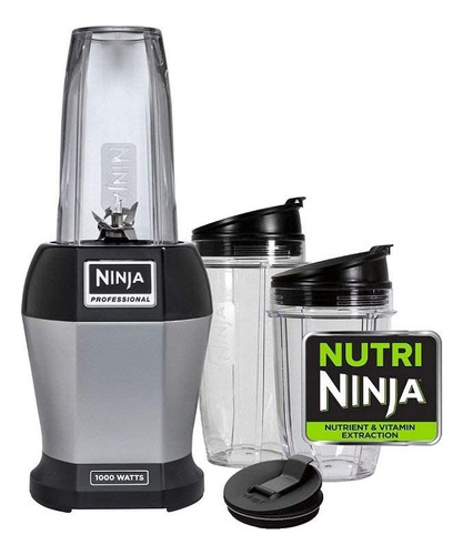 Nutri Ninja Bl455 juego De Licuadora Individual De  volti. Color Acero Inoxidable/negro