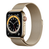 Apple Watch Series 6 44 Acero Gold Milanese Loop Gps 4g