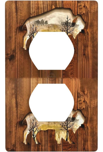Placa De Pared Con Salida De 1 Banda De Oso De Caza, Diseño 