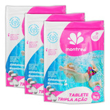 Kit 15 Pastilhas Tabletes Cloro 200g Tripla Ação P/ Piscina