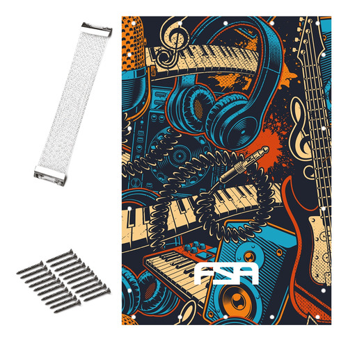 Pele Cajon Kit Reparo Design Fc6658 Sound 