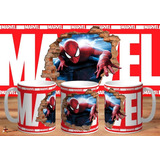 Taza De Ceramica Marvel Spider Man The Wall 3d Art