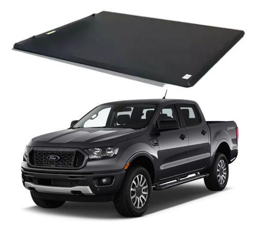 Tapa Cubre Batea Lona Ford Ranger 2013 - 2022 Doble Cabina