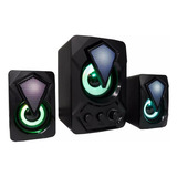 Sistema De Sonido 2.1 Para Pc G3 | Con Equializador | Rgb Color Negro