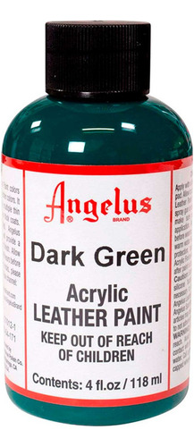 Pintura Acrílica Angelus 4 Oz ( 1 Pieza ) Color Dark Green