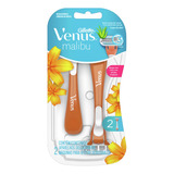 Máquina Para Afeitar Descartable Gillette Venus Malibu X 2 U