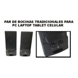 Par De Bocinas Alámbricas Para Pc , Laptop, Tablet Y Celular