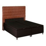 Cabeceira Com Base Box Baú Casal Queen 158x198cm Hit Id5 Cor