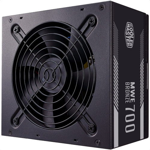 Fuente De Poder Cooler Master Mwe Bronze 700 V2 700w 80 Plus Color Negro