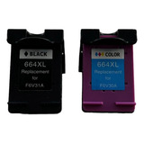 Pack Cartuchos Hp 664 Xl Alternativo Color Y Negro 