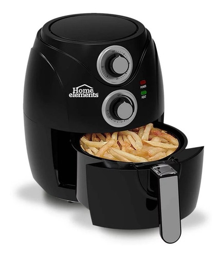 Freidora De Aire 1.8 Litros Home Elements - Air Fryer Negra