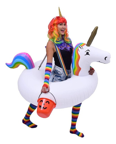 Gofloats Unicorn Costume Tube - Unicornio Inflable Gigante C