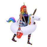 Gofloats Unicorn Costume Tube - Unicornio Inflable Gigante C