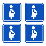 Sticker Señalamiento Embarazadas Autos Puertas Cristales 