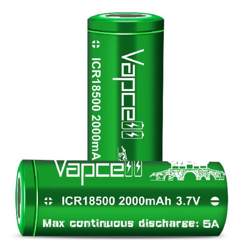 Kit 2 Baterias 18500 Vapcell Icr18500 2000mah