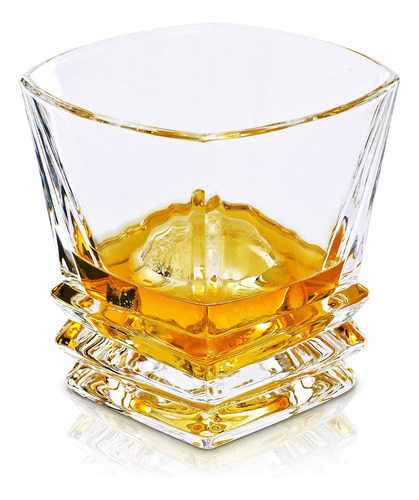 Maketh The Man Crystal Whiskey Glass Set - Premium 10oz B Aa