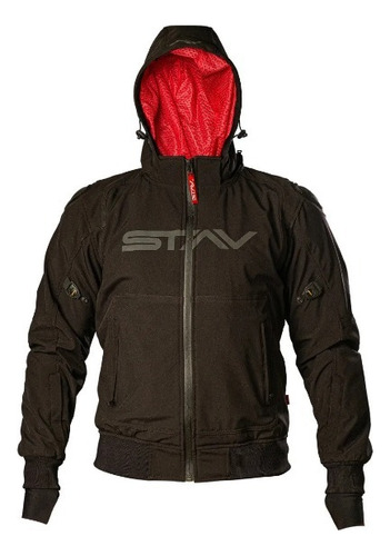 Campera Proteccion Moto Zip Hoodie Stav City Windblock S