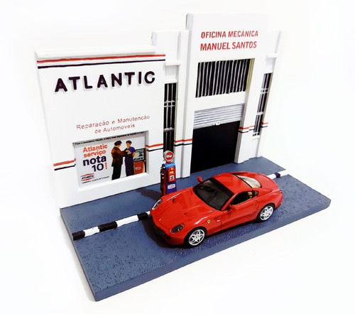 Diorama Posto Atlantic 1/43 Miniatura Não Inclusa