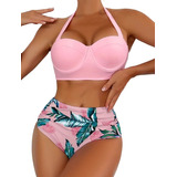 Vestido De Baño Mujer Bikini Playa Piscina Realce Busto