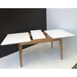 Mesa Comedor Escandinava Nórdica Extensible 120 A 160 Madera