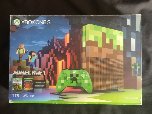 Consola Xbox One S Minecraft 1tb Con Caja A