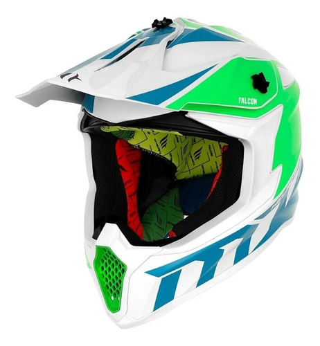 Casco Mt Falcon Cross/enduro Talle M (57-58) Bm Motopartes