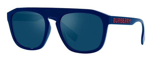 Lentes Solar Burberry Be4396u 405825 Azul Espejado Wren 