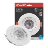 Spot Led 12w Embutir Redondo Direcionável Avant Supimpa Foco