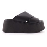 Sandalias Plataforma Alta Mujer Comodas Cruzadas 503 Cshoes