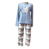 Pijama Dama Ropa Dormir Calientita Polar Intime Mod 19372