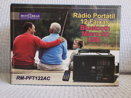 Radio Motobras 12 Faixas Rm-pft122ac C/ Usb E Bluetooth