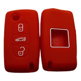 Cubre Llave Silicona Para Peugeot 307 - 408 Red Zuk