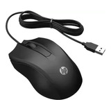 Mouse Optico Hp 100 Preto Alambrico Usb Negro