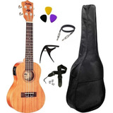 Ukulele Elétrico Shelby Su 23me Cap, Cab, Capot E Correia